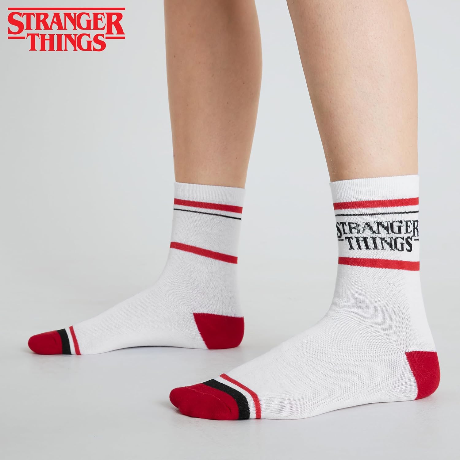 Chaussettes Stranger Things femme et ado, taille 35-41, Multi Noir – Image 3