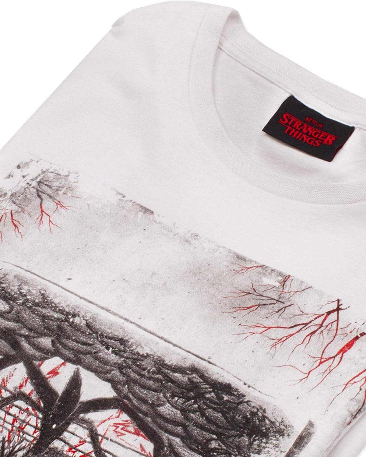 T-shirt blanc Stranger Things À l'envers pour homme adulte – Image 5