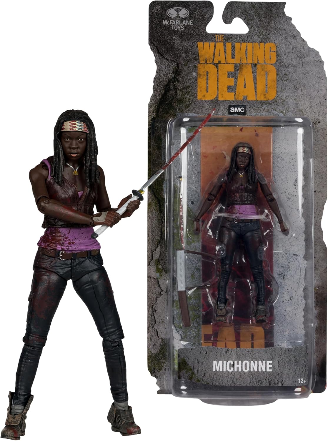 Figurine articulée Michonne The Walking Dead McFarlane Toys 12,7 cm – Image 7