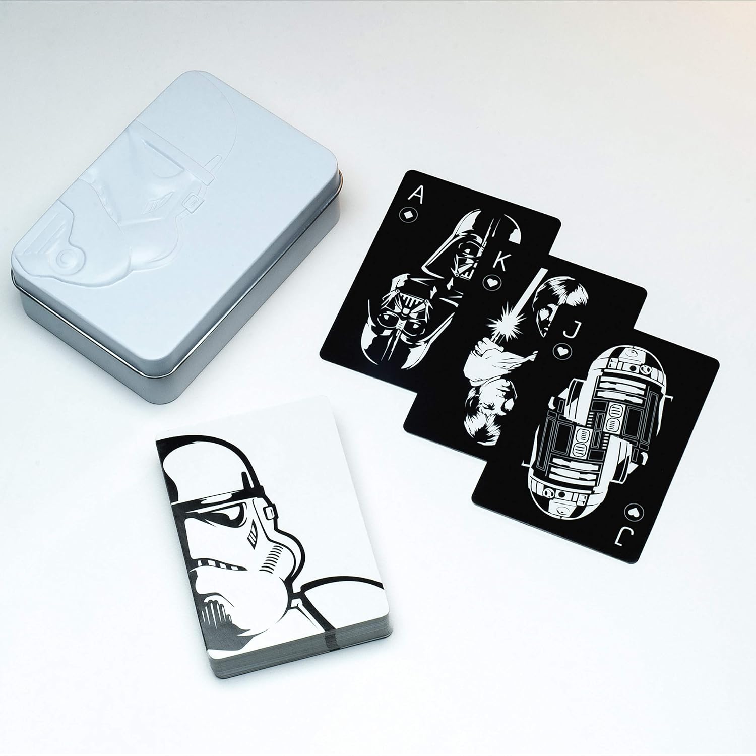 Cartes à jouer Star Wars avec boîte Stormtrooper – Image 3