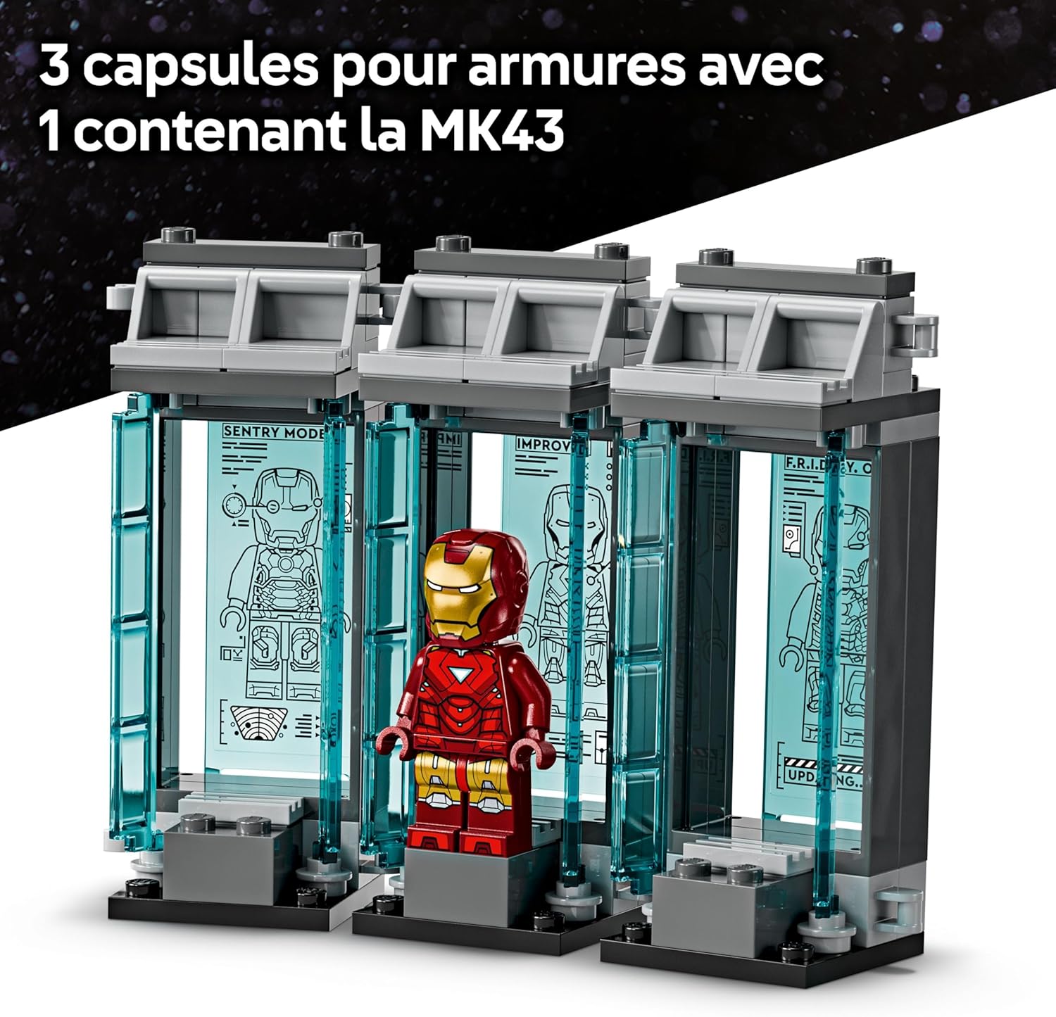 LEGO Marvel Laboratoire d'Iron Man avec 5 minifigurines 76315 – Image 3