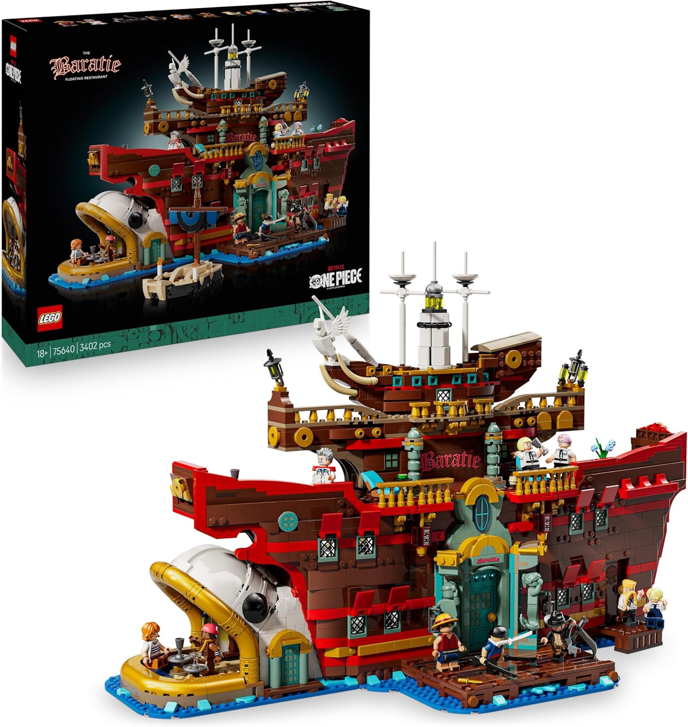 LEGO ONE PIECE Baratie 75640 avec 10 minifigurines, dont Luffy