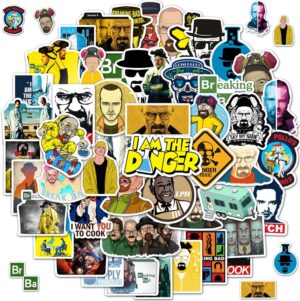 Lot de 100 autocollants Breaking Bad en vinyle pour ordinateur portable, skateboard et voiture