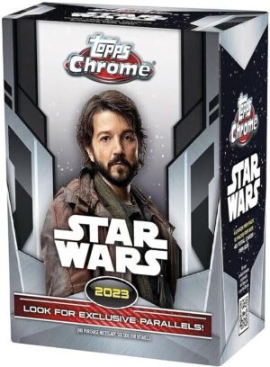 Boîte valeur Topps Chrome Star Wars 2023 avec 10 paquets