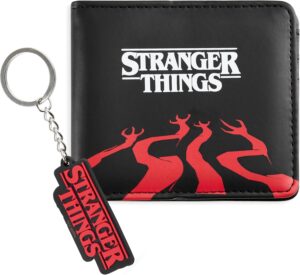 Coffret cadeau Stranger Things : portefeuille femme et porte-clé