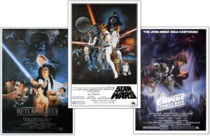 Poster Star Wars Episodes IV à VI en 61 x 91,5 cm