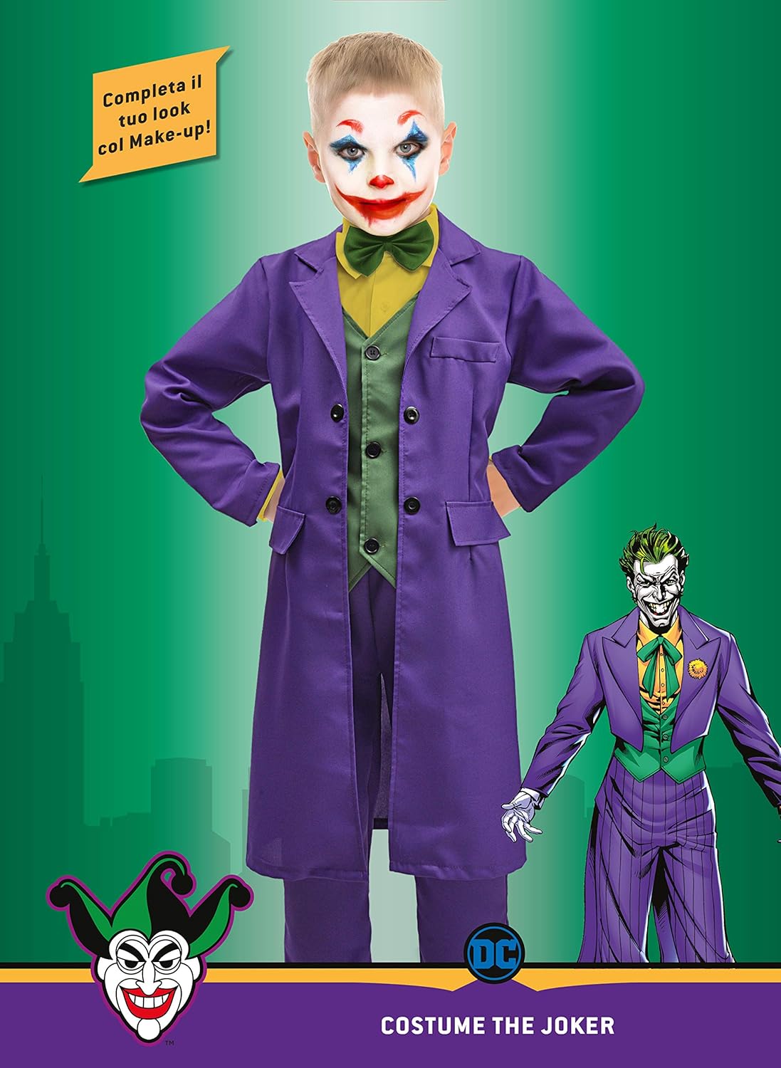 Déguisement Joker DC Comics original pour enfant – Image 3