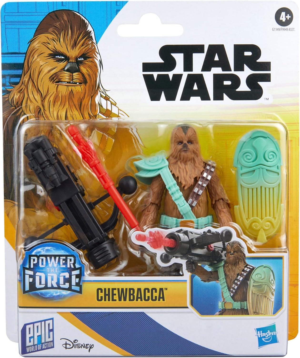 Chewbacca Star Wars Epic World of Action, figurine 10 cm avec 4 accessoires – Image 3