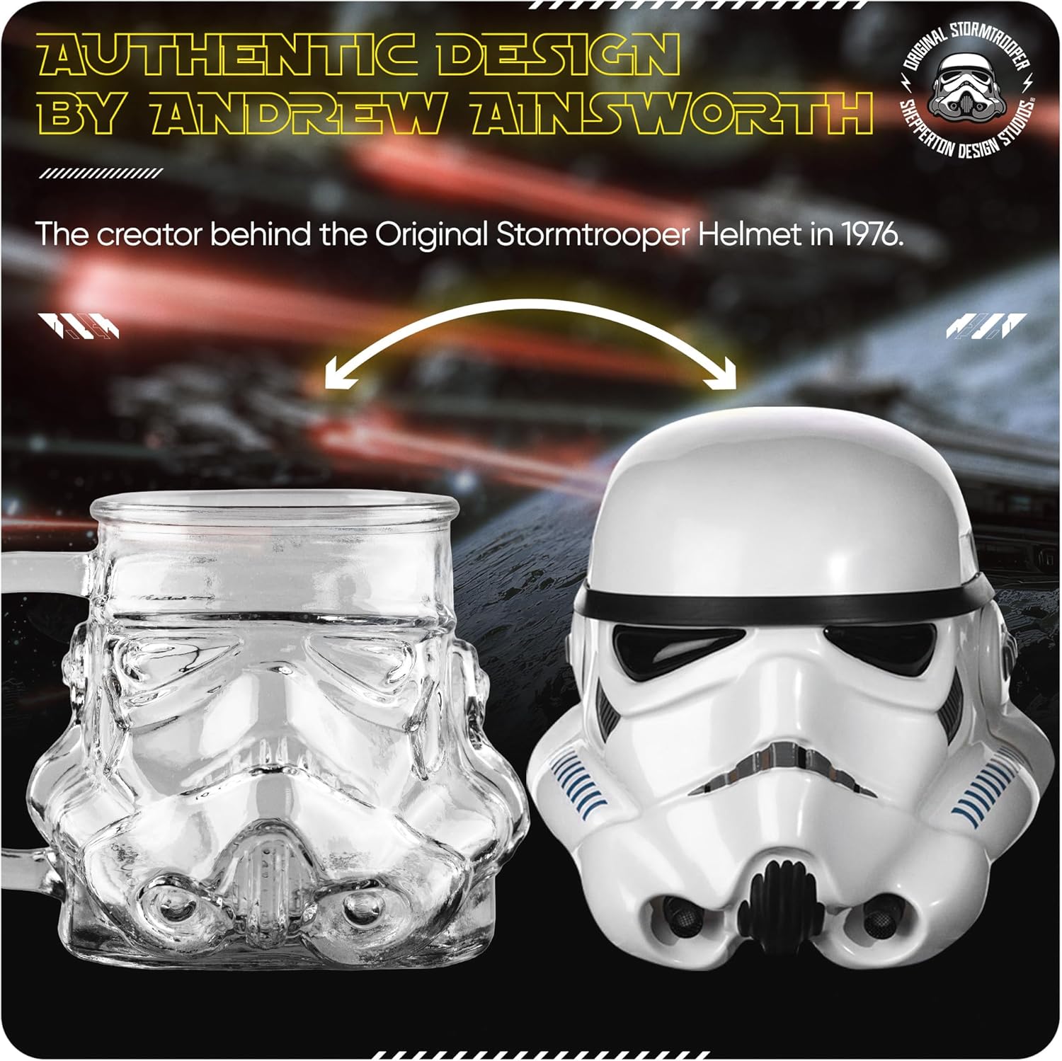 Verre à bière Stormtrooper Star Wars transparent 600 ml – Image 4