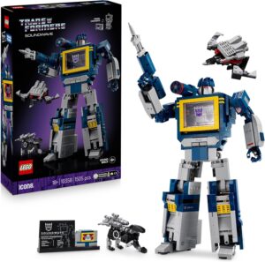 LEGO Icons Soundwave Transformers 10358 avec Ravage et Laserbeak