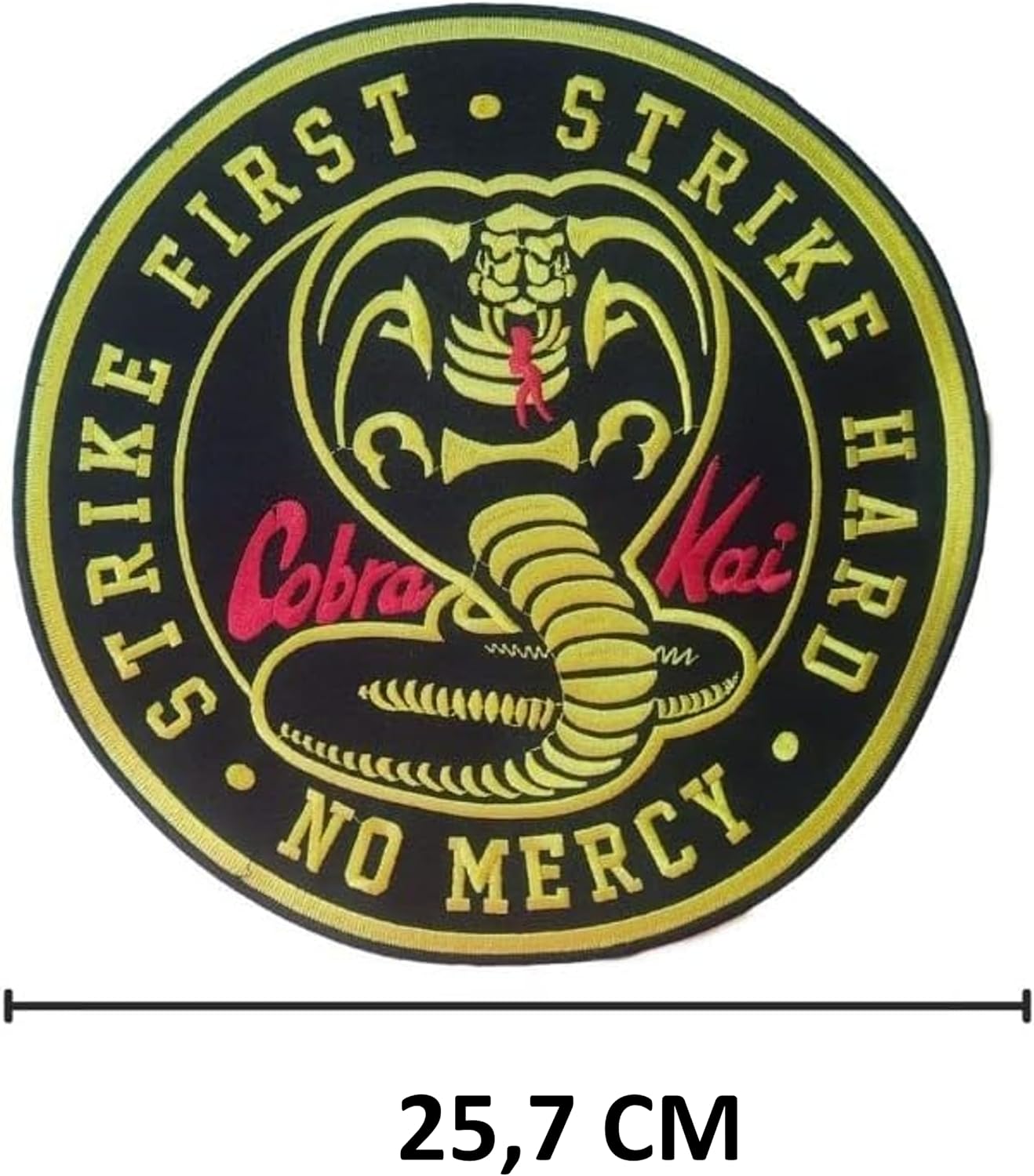 Patch thermocollant Cobra Kai brodé 25.7 cm – Image 2