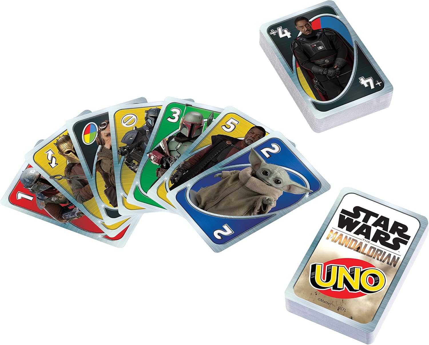 UNO Mattel Games Star Wars The Mandalorian avec boîte métallique – Image 5