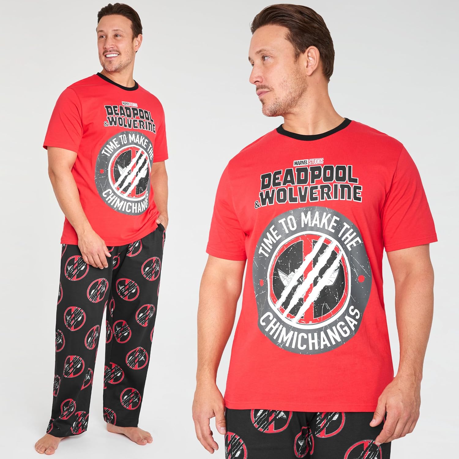 Ensemble pyjama hiver homme Marvel Deadpool et Wolverine – Image 5