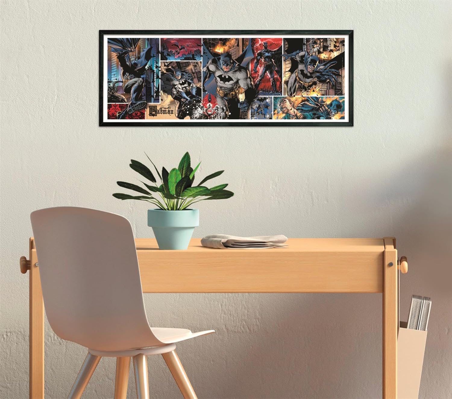 Batman DC Comics, puzzle panorama Clementoni 1000 pièces en boîte compacte – Image 6
