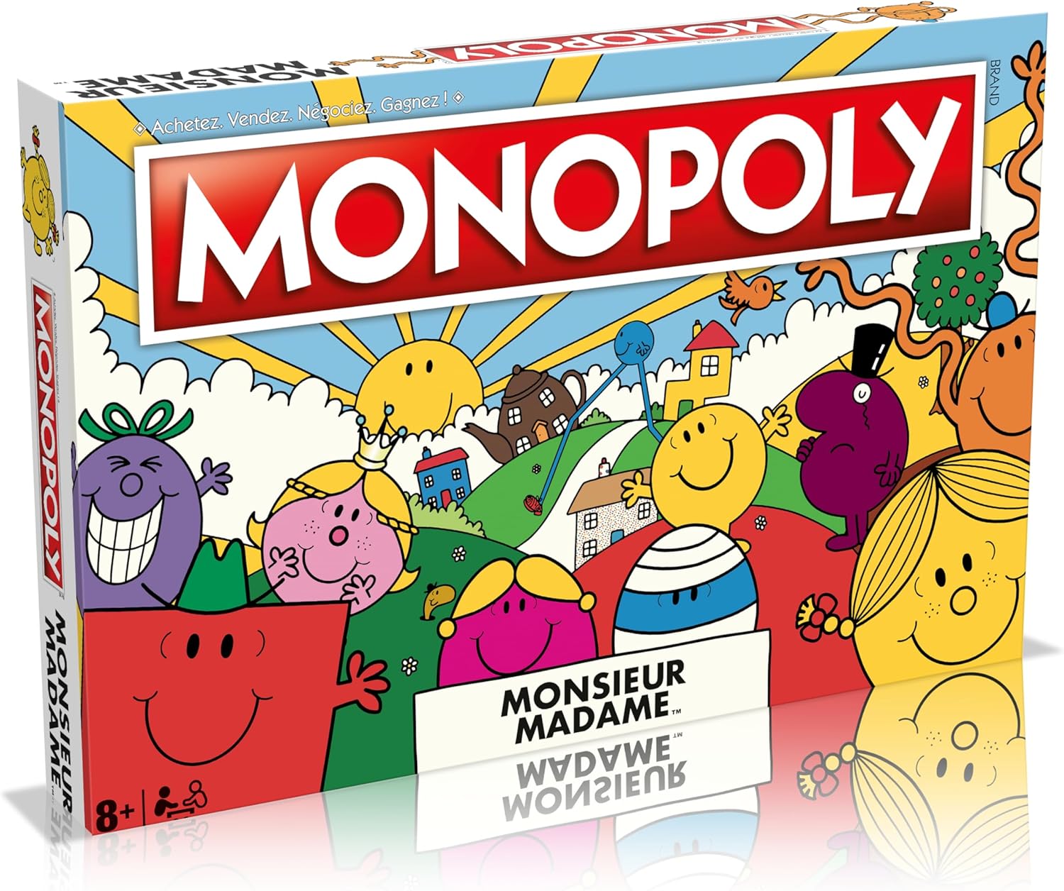 Monopoly Monsieur Madame en français, jeu de plateau 2 à 6 joueurs dès 8 ans – Image 2