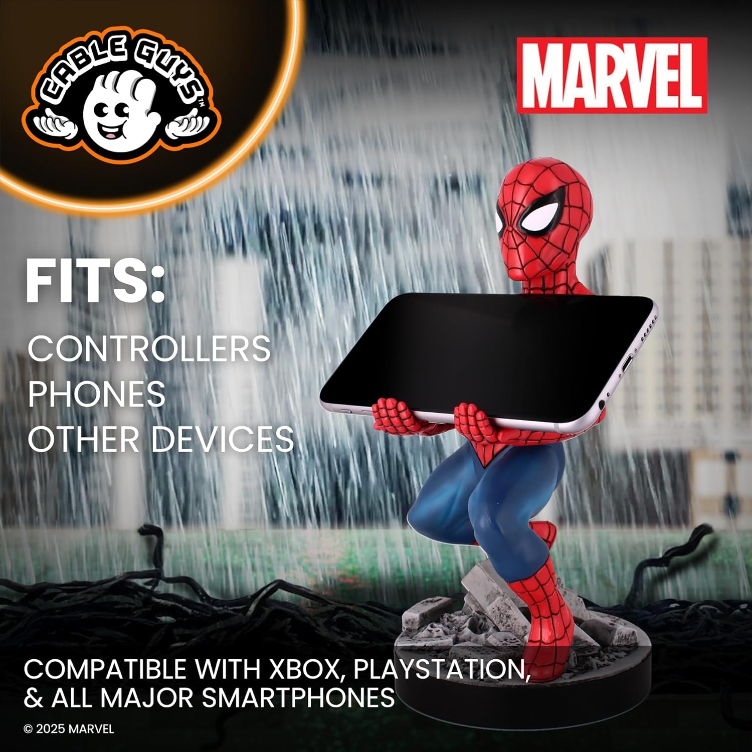 Support Cable Guy Marvel Spider-Man 20 cm pour manette et téléphone – Image 6