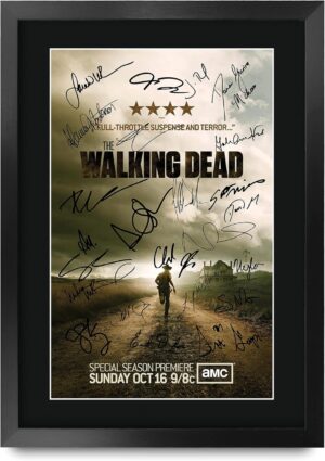 Photo autographiée encadrée A3 The Walking Dead