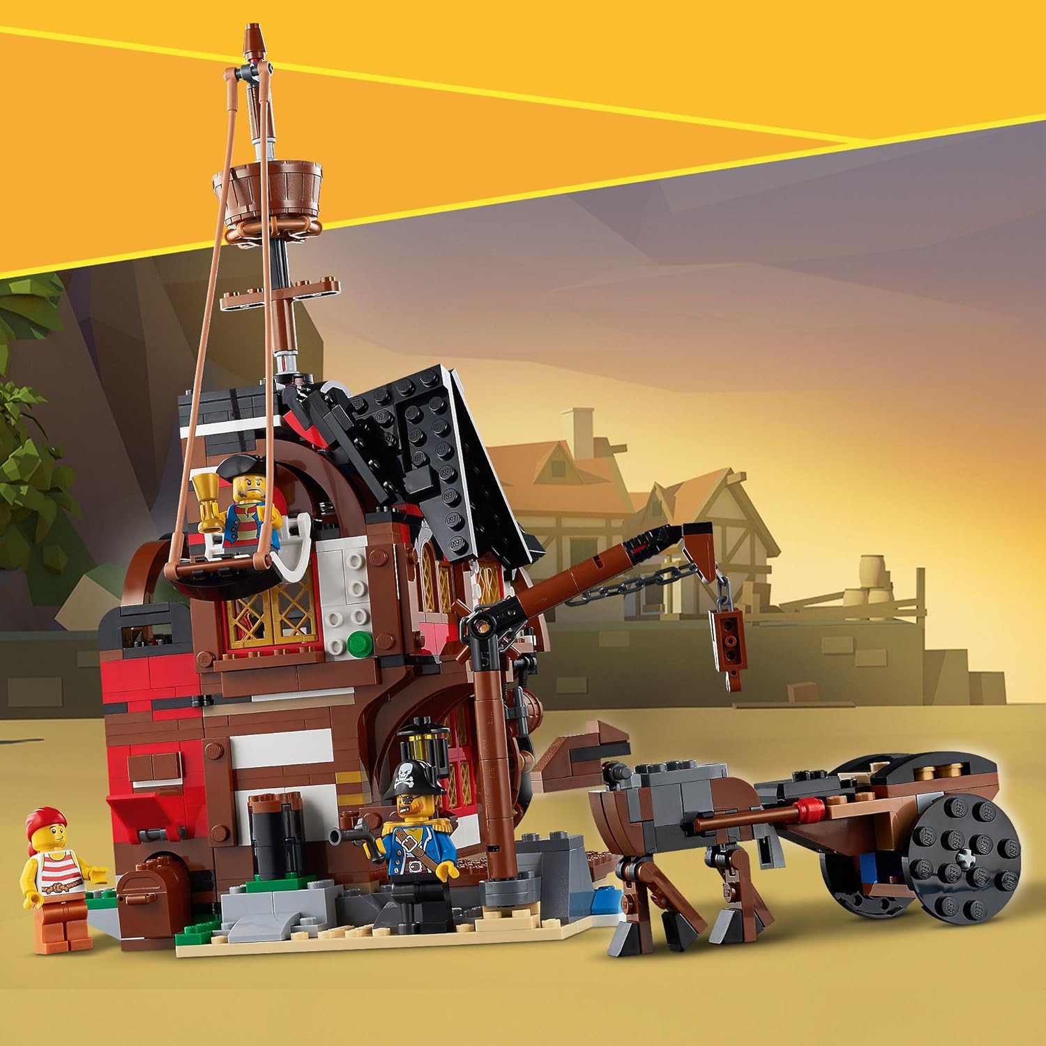 LEGO Creator bateau pirate 3 en 1 avec auberge et île au crâne – Image 7