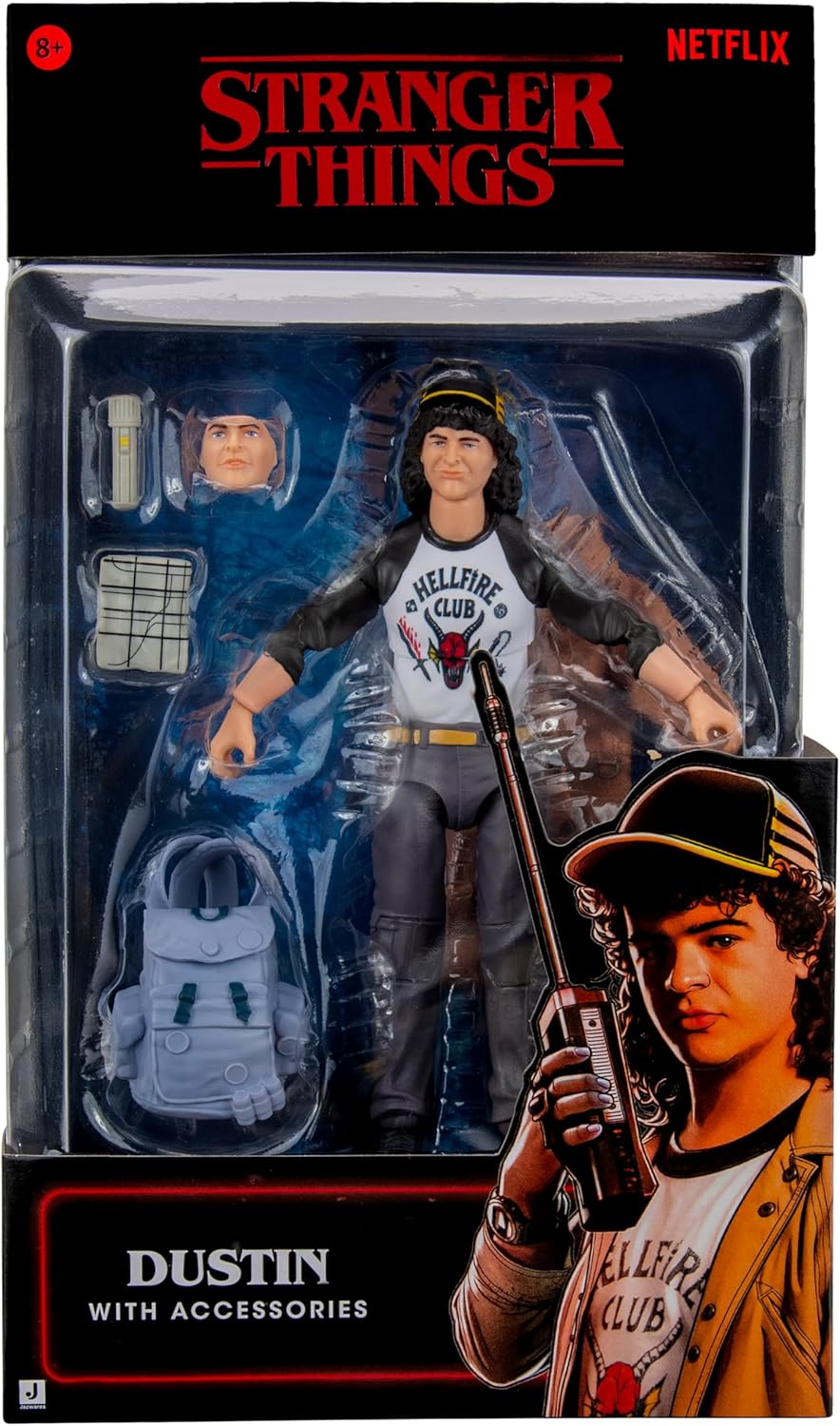 Figurine Stranger Things Dustin Henderson 15,2 avec vêtements doux