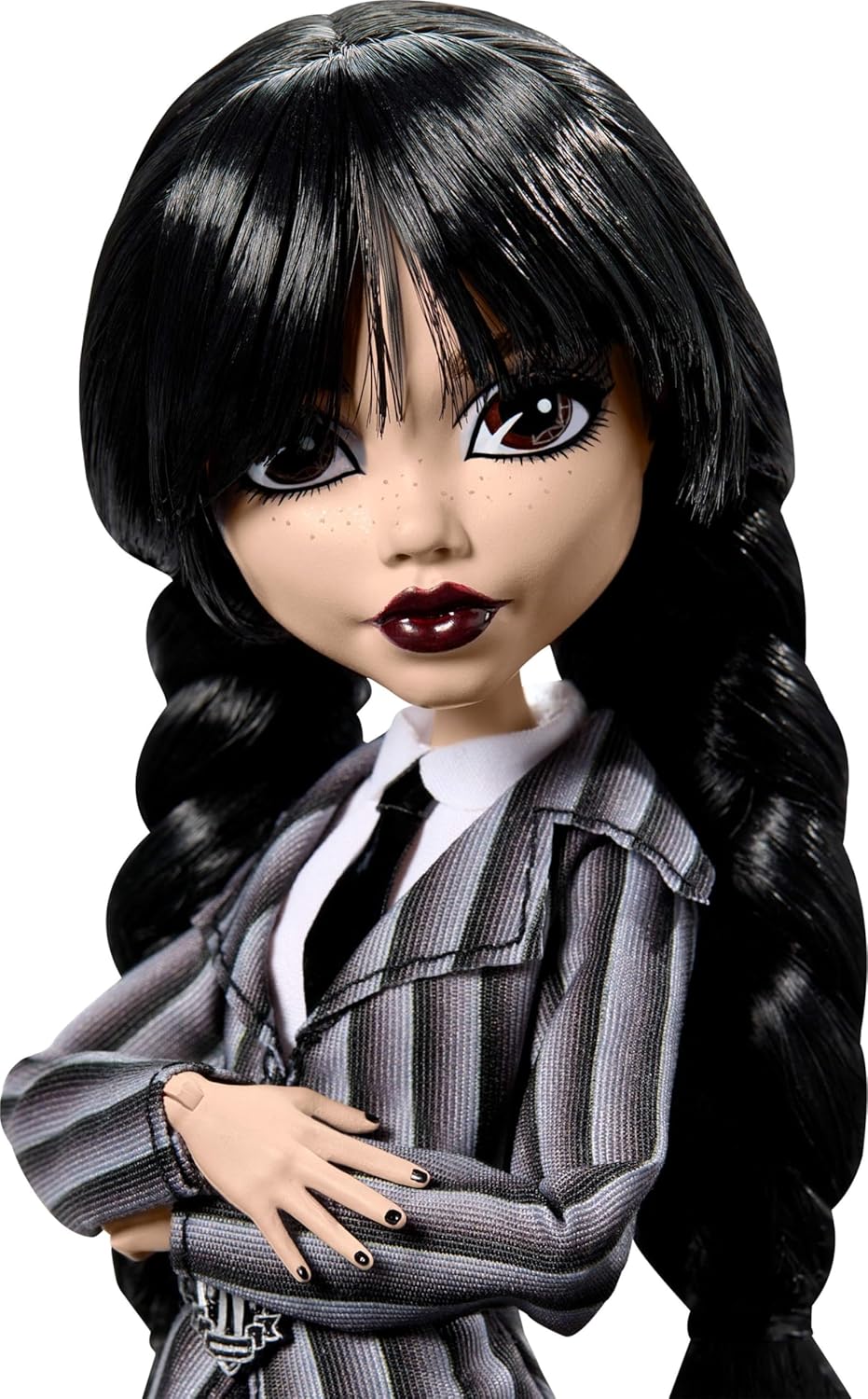 Monster High Mercredi Addams, poupée de collection en uniforme Nevermore avec La Chose – Image 3