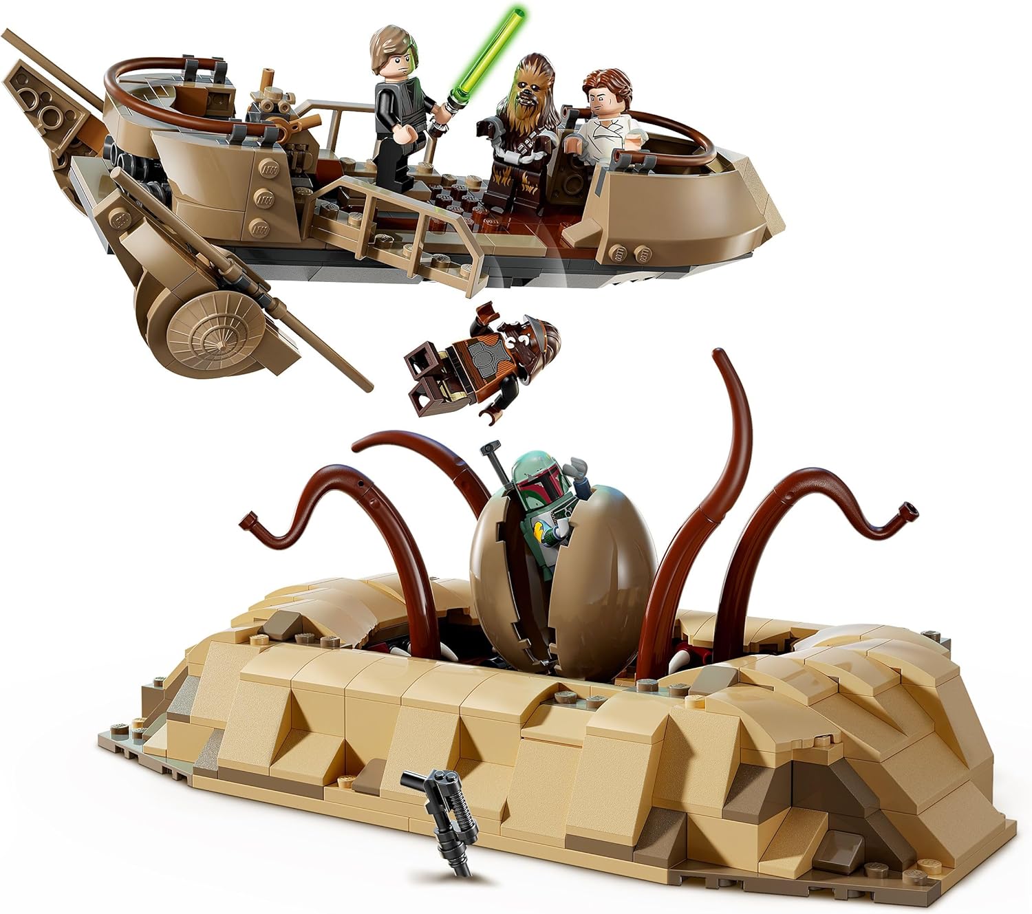 LEGO Star Wars 75396 Esquif du désert et fosse du Sarlacc avec Luke Skywalker – Image 3