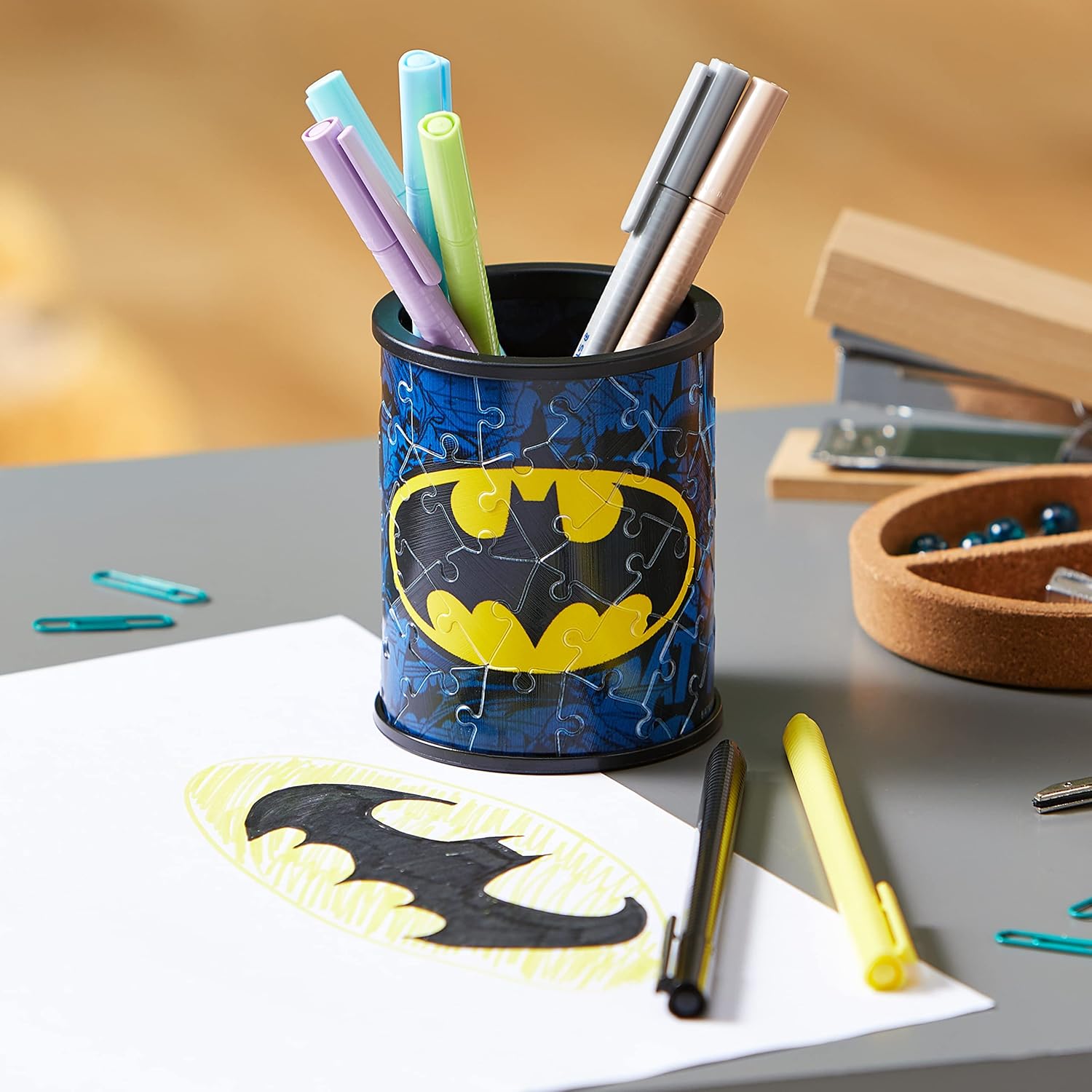 Puzzle 3D Batman pot à crayons, 54 pièces numérotées – Image 2