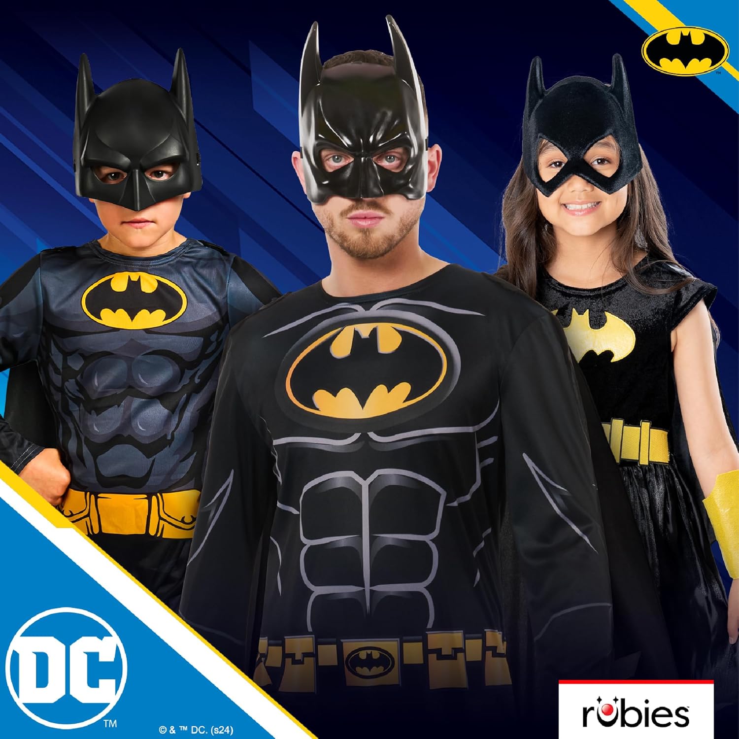 Déguisement adulte DC Batman avec cape et masque – Image 5