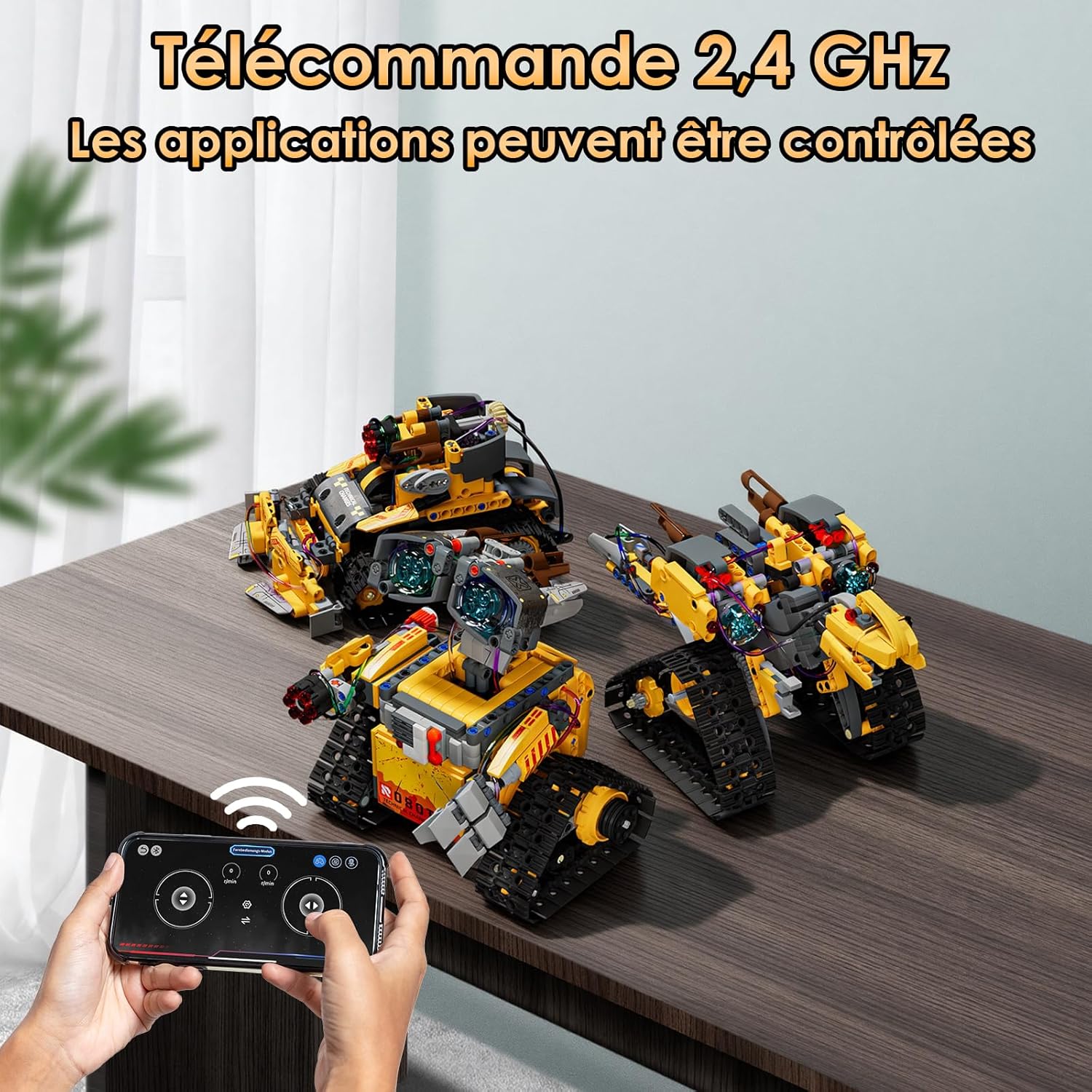 Robot Star Wars télécommandé 5 en 1 avec application, 673 pièces – Image 3
