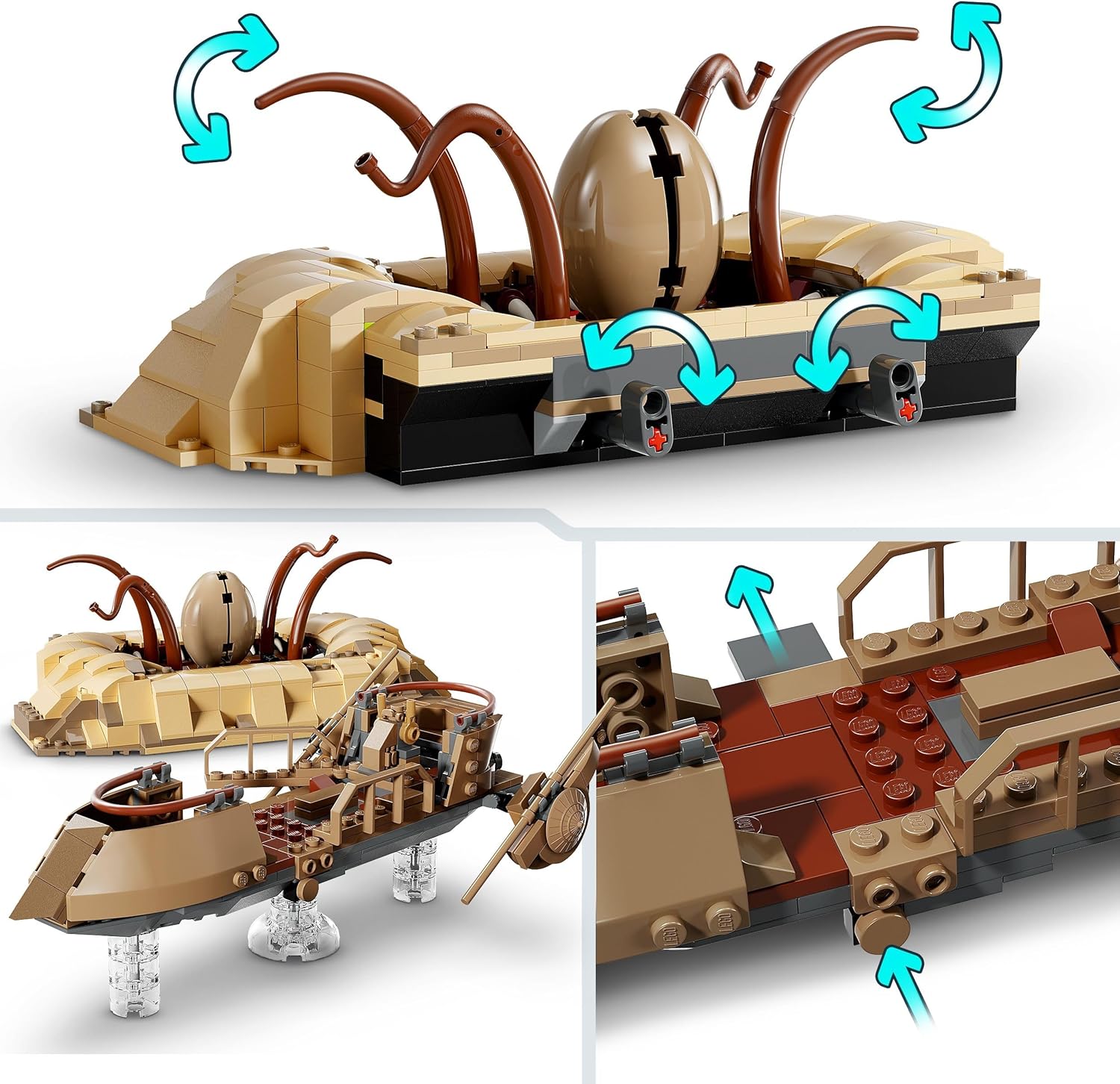 LEGO Star Wars 75396 Esquif du désert et fosse du Sarlacc avec Luke Skywalker – Image 4