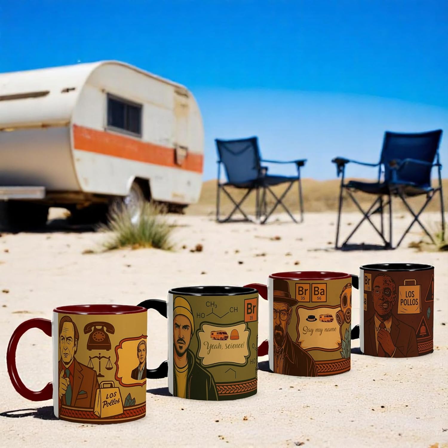 Tasse Breaking Bad Walter avec caravane illustrée – Image 6