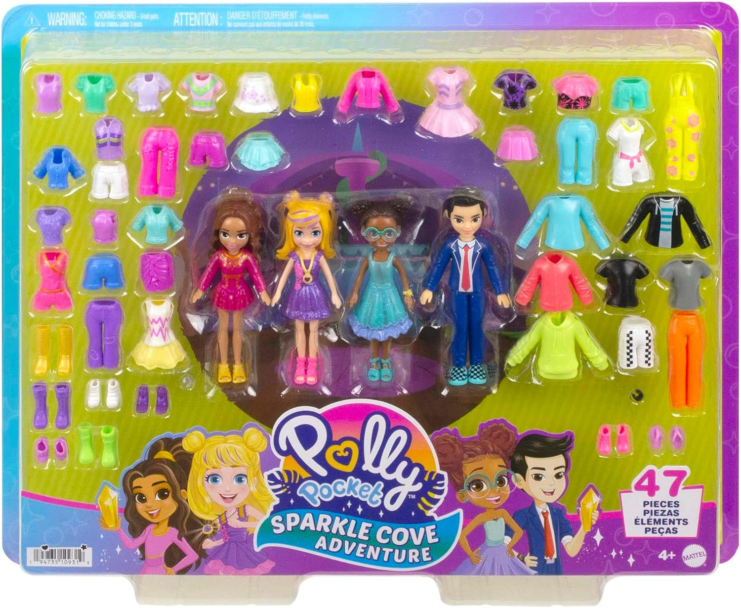 Polly Pocket Stranger Things coffret Sparkle Cove, mini-figurines 8 cm et plus de 45 pièces – Image 6