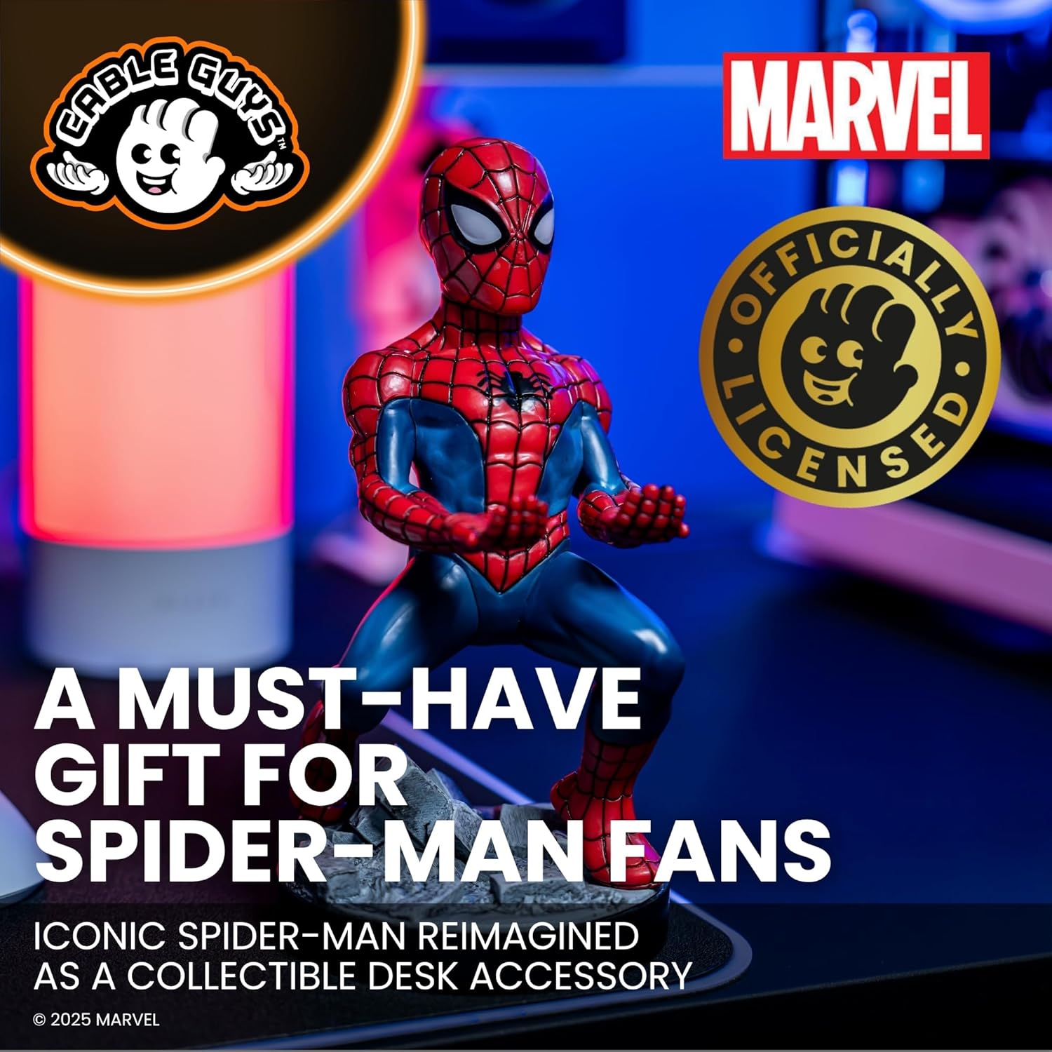 Support Cable Guy Marvel Spider-Man 20 cm pour manette et téléphone – Image 5