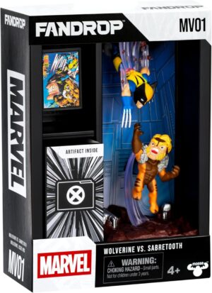 Marvel FANDROP 01 Wolverine contre Dents-de-Sabre, diorama à exposer