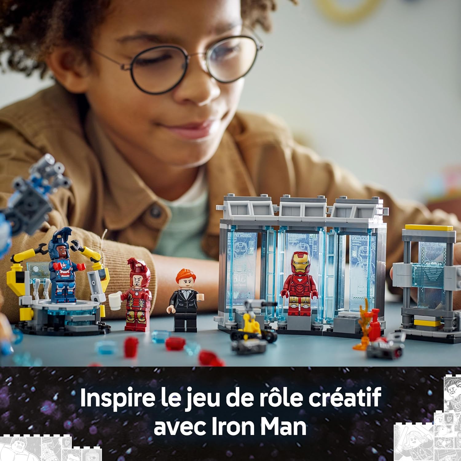 LEGO Marvel Laboratoire d'Iron Man avec 5 minifigurines 76315 – Image 6