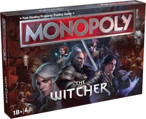 Monopoly The Witcher avec 6 jetons en métal