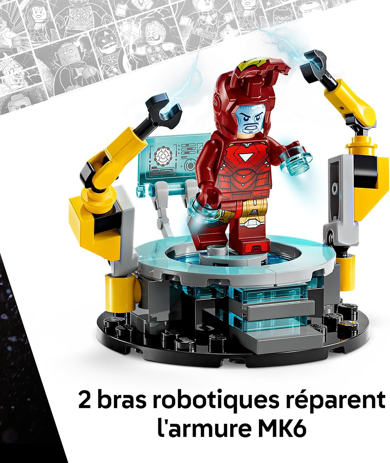LEGO Marvel Laboratoire d'Iron Man avec 5 minifigurines 76315 – Image 4