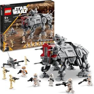 Marcheur AT-TE LEGO Star Wars avec Clone Trooper du 212e et droïdes