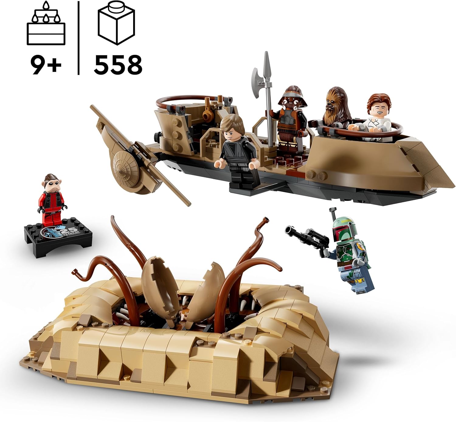 LEGO Star Wars 75396 Esquif du désert et fosse du Sarlacc avec Luke Skywalker – Image 2