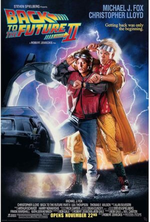 Affiche cinéma Retour vers le Futur II GB eye en papier laminé 61 x 91,5 cm