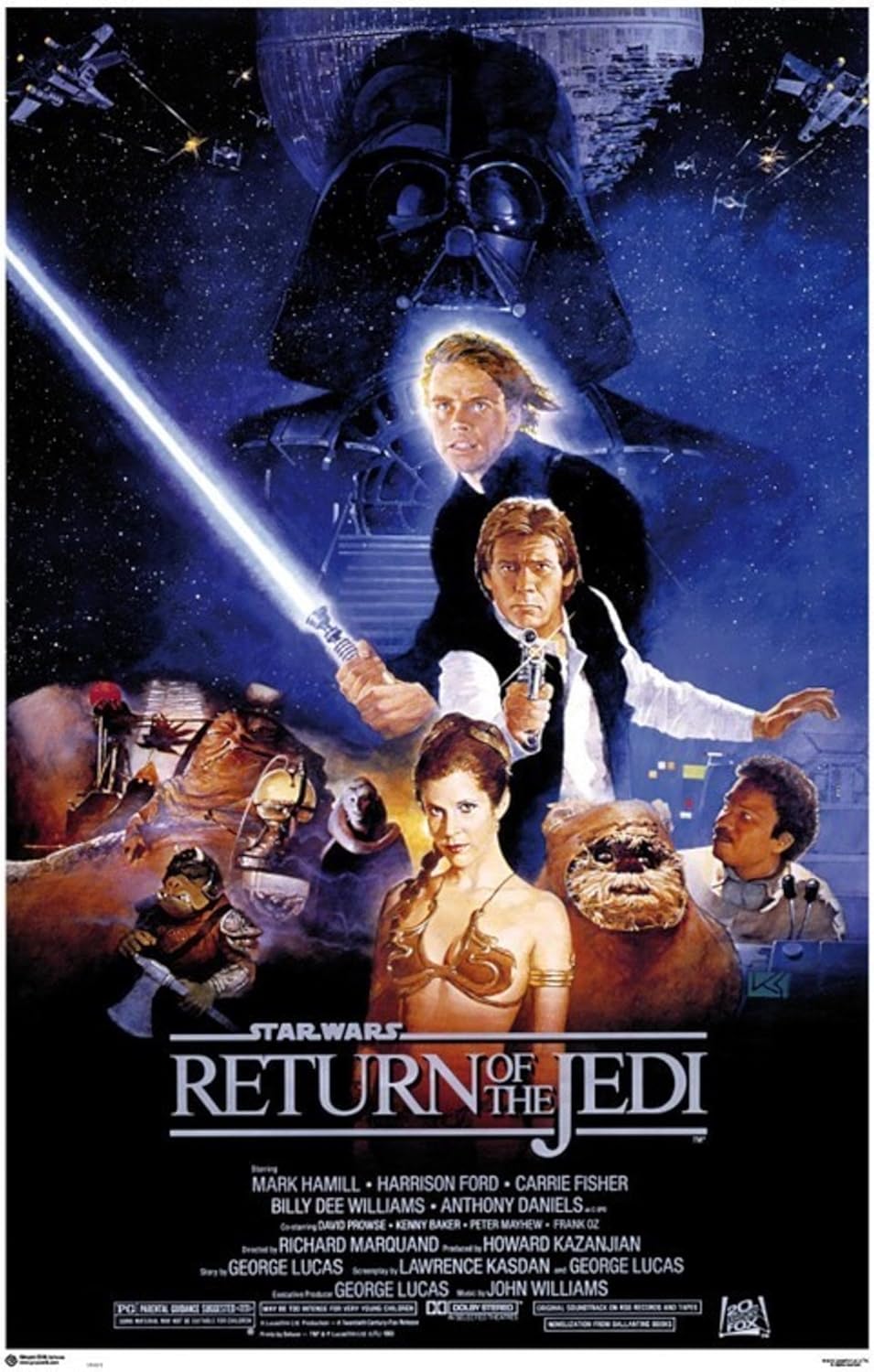 Affiche murale Star Wars Le Retour du Jedi, poster décoratif 61 x 91.5 cm