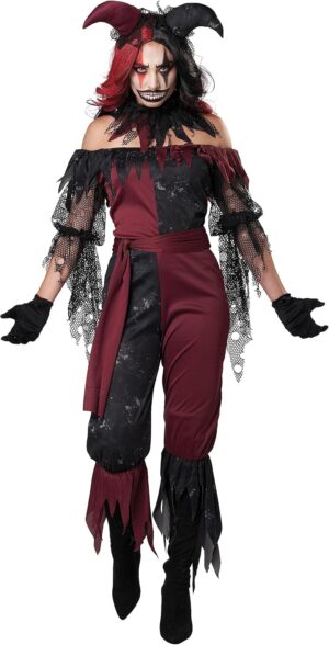 Déguisement bouffon psycho femme California Costumen
