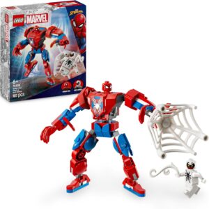 LEGO Marvel Spider-Man contre Anti-Venom, robot avec 2 minifigurines 76308