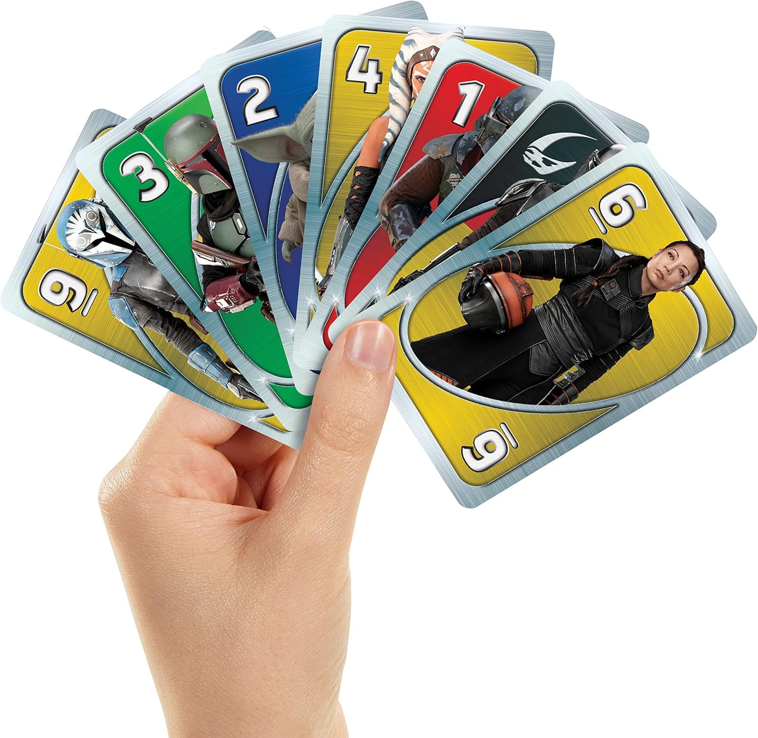 UNO Mattel Games Star Wars The Mandalorian avec boîte métallique – Image 2