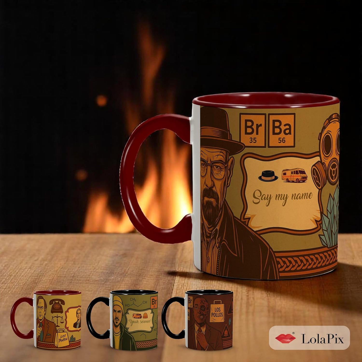 Tasse Breaking Bad Walter avec caravane illustrée – Image 2