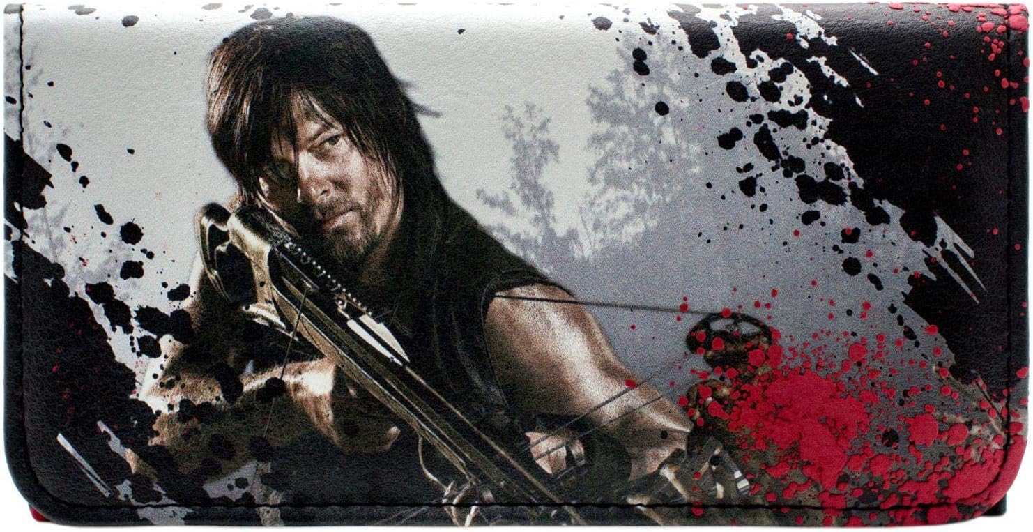 Portefeuille tri-volet Daryl Dixon The Walking Dead avec poche à monnaie et porte-cartes – Image 2
