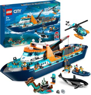 LEGO City navire d’exploration arctique avec orque et 7 minifigurines