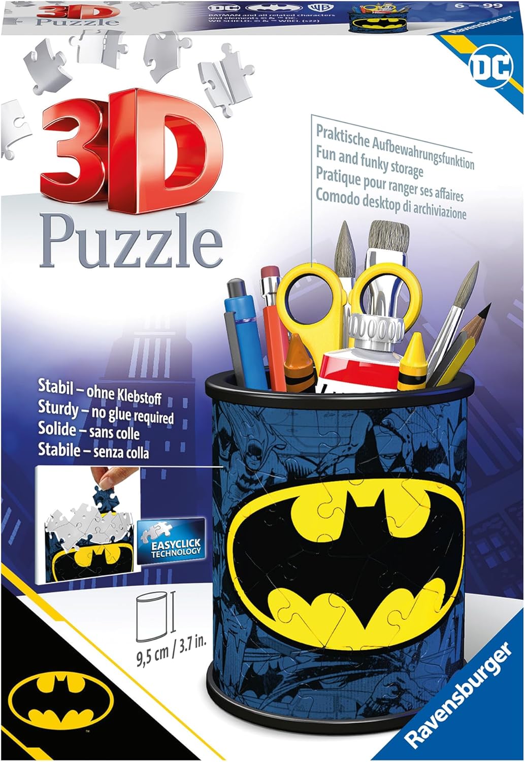 Puzzle 3D Batman pot à crayons, 54 pièces numérotées – Image 5
