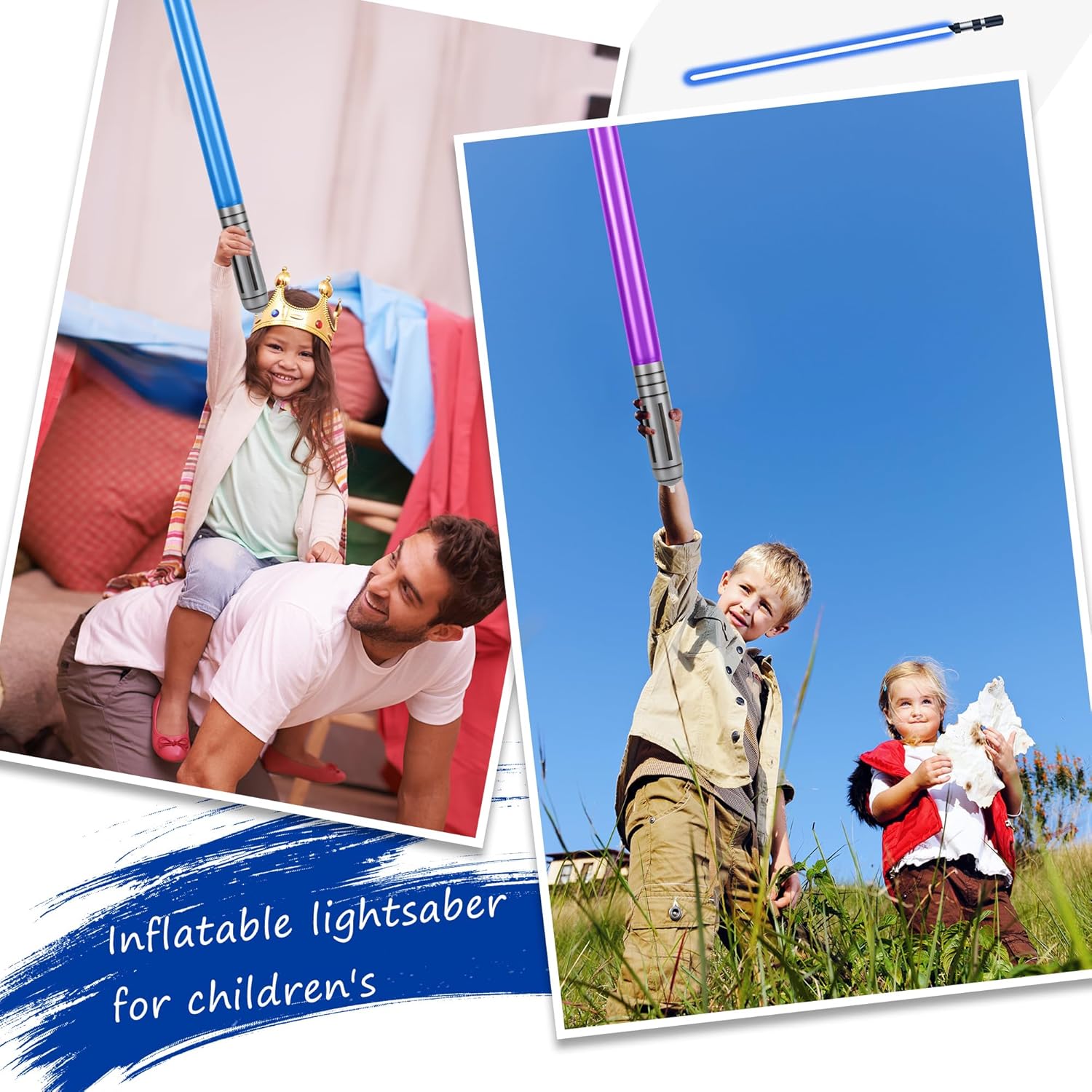 Lot de 12 sabres gonflables Star Wars en 6 couleurs – Image 4