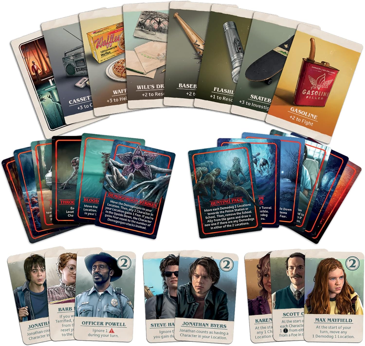 Jeu de société Stranger Things Upside Down avec 11 figurines détaillées – Image 3