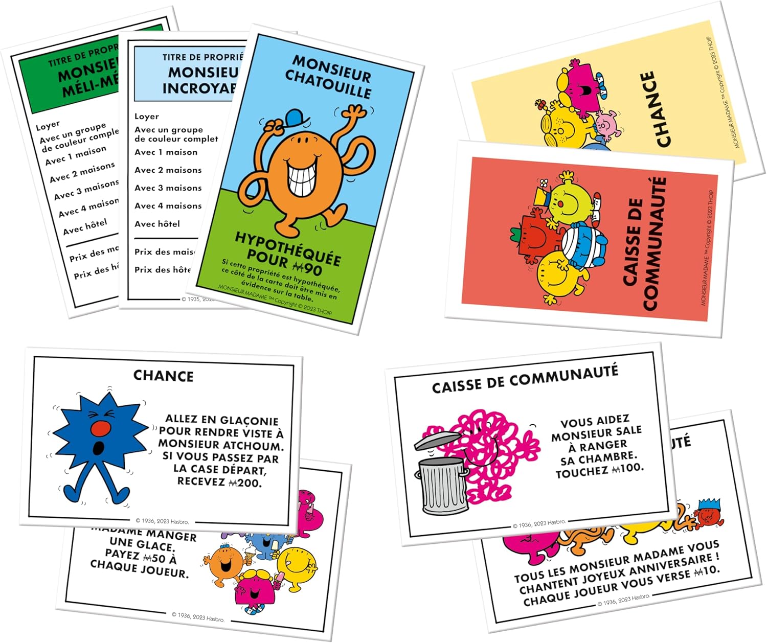 Monopoly Monsieur Madame en français, jeu de plateau 2 à 6 joueurs dès 8 ans – Image 5